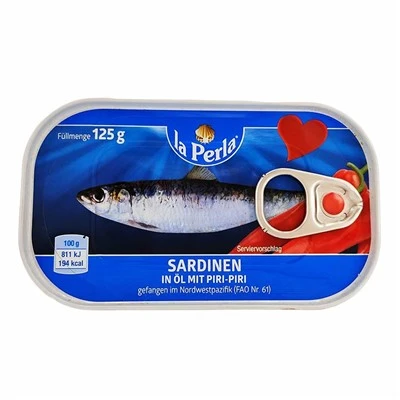 Krydret hermetisk sardin